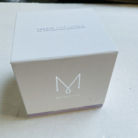 MatchStick Create Your Candle Unscented Purple Mist Soy Candle - Picture 3 of 6
